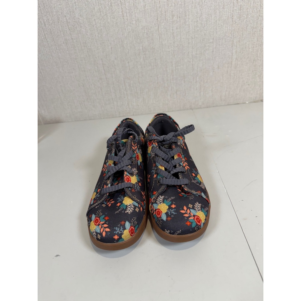 Women's Chaco Blue Ionia Floral Canvas Lace up Shoes size 7.5 - Picture 8 of 13